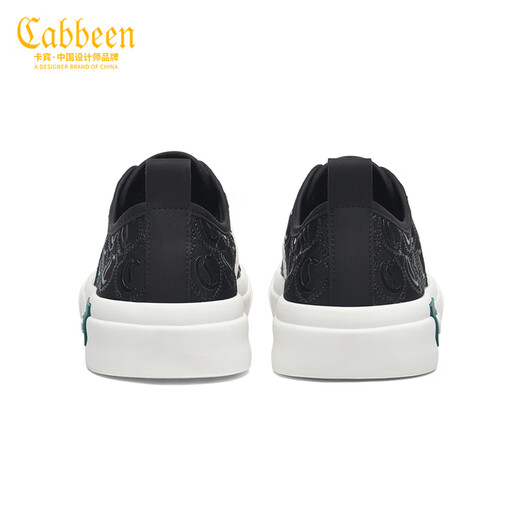卡宾帆布鞋男鞋夏季透气网面鞋男士平底休闲鞋子男小黑鞋板鞋炸街潮鞋 黑色 42