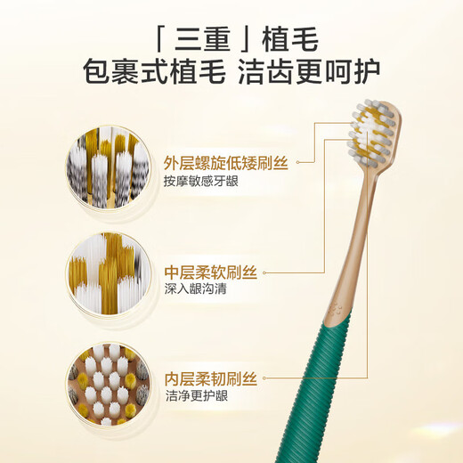 Made in Tokyo, full-effect pro toothbrush wide and thin to protect gums, green 1-pack, wide-head adult, domestically produced, relieves sensitivity and reduces bleeding