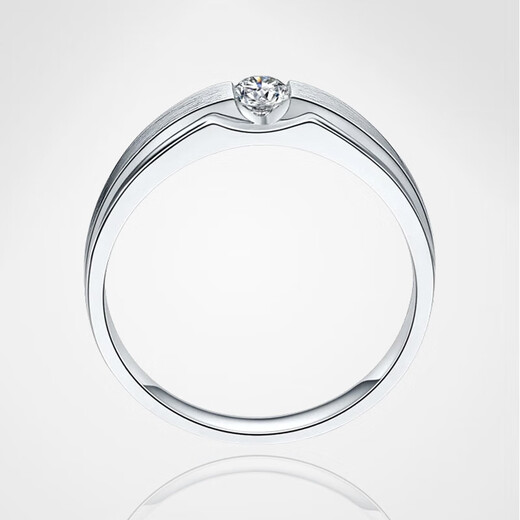 AVHE platinum diamond ring PT950 artificially cultivated diamond D color 1 carat six-claw ring for women to order as a wedding gift for Chinese Valentine's Day Platinum time brushed men's ring-30 points diamond 9-20 ring consultation and customization