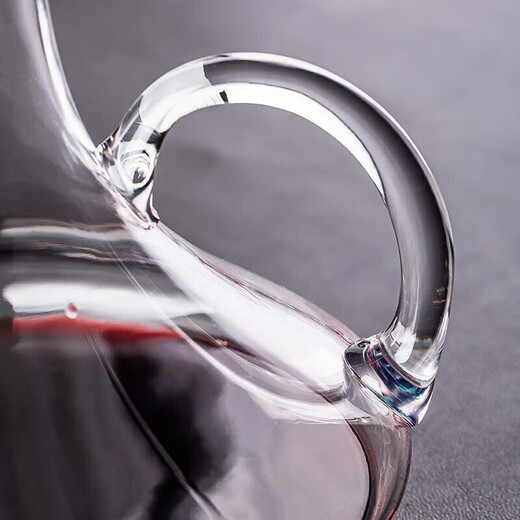 Green apple decanter with handle 1600ML lead-free glass red wine glass wine dispenser with handle household wine dispenser flask