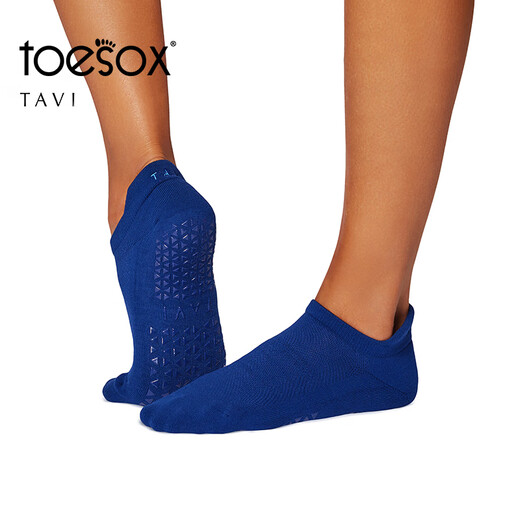 Toesox yoga socks women's non-slip professional sports socks Pilates socks sweat-absorbent and breathable Savvy TAVI co-branded dark gray S (size 34~38)