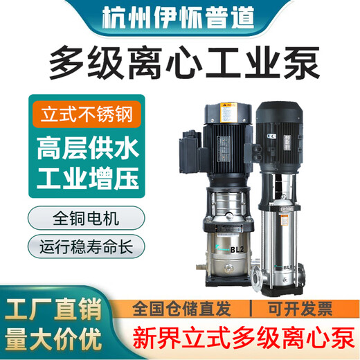 Stainless steel vertical multi-stage centrifugal BL/BLT industrial water treatment circulation pump high-rise water supply booster pump BLT16-14380V