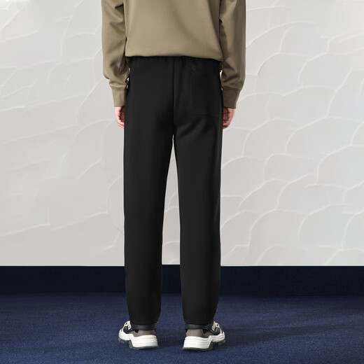 HLA Hailan House casual pants men's drawstring lace thickened warm pants men's winter