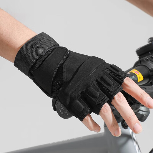 Ousen tactical gloves half-finger mountaineering cycling sports men's spring and summer outdoor training fitness breathable non-slip finger protection