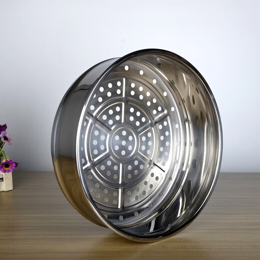 Handleless thickening and heightening stainless steel steamer steamer steamer soup pot milk pot wok steamer cage thickening and 24 handleless steamer