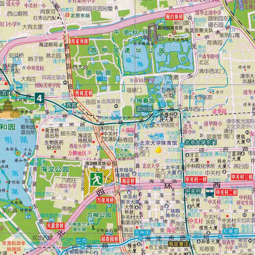 2025新版北京市地图:城区详图city城市街道小区地铁路线行政区域