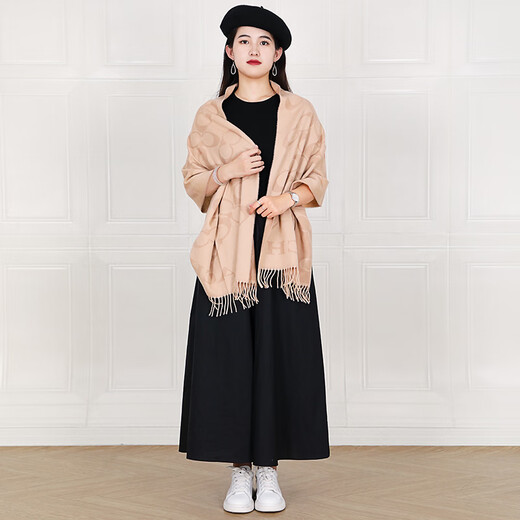 
CoaCH (COACH) scarf new style, wool scarf, scalp, shawl, skin-friendly and warm [authentic guarantee] Khaki CB684CAMONE