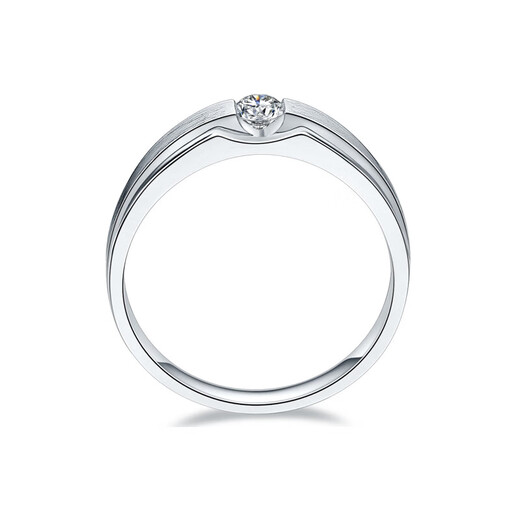 AVHE platinum diamond ring PT950 artificially cultivated diamond D color 1 carat six-claw ring for women to order as a wedding gift for Chinese Valentine's Day Platinum time brushed men's ring-30 points diamond 9-20 ring consultation and customization