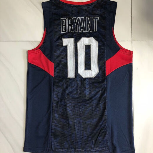 He Jiagong Kobe Bryant Dream Eight Team Jersey Dream Team United States National Team Jersey Olympic No. 10 Fully Embroidered Basketball Uniform Vest Actual photos subject to pictures XS160-168 height