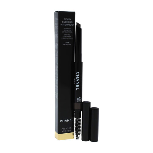 Chanel long-lasting waterproof eyebrow pencil 0.27g (808 light brown) natural three-dimensional and not easy to fade. Gift for girls and wives