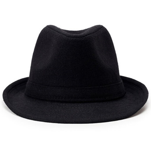 Old man's top hat men's winter thickened and warm old man's hat old man's grandfather Shanghai beach old man's hat men's dad black minimum size 56 cm hat circumference