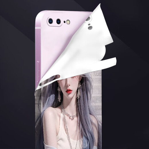 Feix Apple 8plus mobile phone back film iphone7p color film painted mobile phone stickers sexy Jinx/animation leather pattern colorful protective film rear film/paste PM691 Royal Sister Jinx single-piece Apple 7/Apple 8