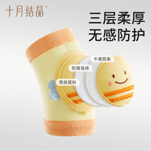 October crystallized baby knee pads for learning to walk, anti-fall, and leg protection for infants and young children, anti-scratches and toddler artifacts Food Appreciation Rabbit