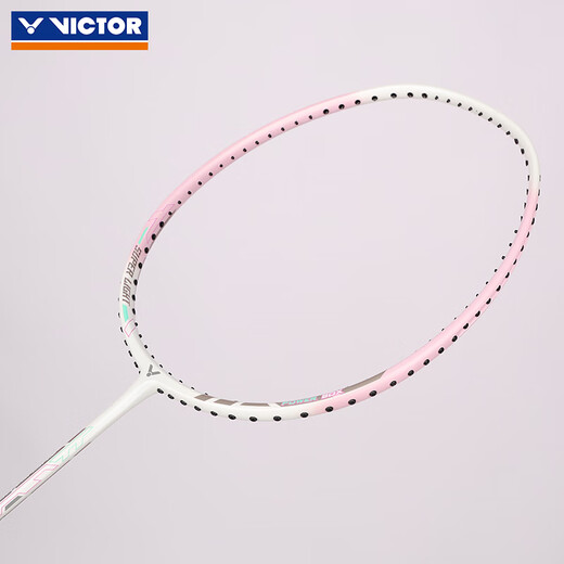 VICTOR victory badminton racket full carbon challenger 9500 ultra-light carbon fiber small hammer offensive single shot big hammer ultra-light and high-looking TK-8LY cherry blossom powder 5U (75-79.9 g)
