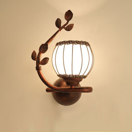 Yilin Wall Lamp Bedroom Wall Bedside Lamp Simple Modern Creative European American American LED Living Room Aisle Stair Lamp H020 Right Style +9W Left and Right Message Three Color Light