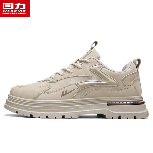 回力男鞋男士秋冬季新款板鞋厚底工装休闲鞋子劳保马丁靴男 黑色 43 