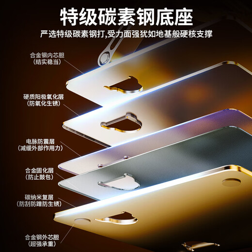 Riksoin laptop stand savior r9000p heat dissipation liftable folding elevated county empty aluminum alloy desktop portable thickened standing office game notebook bright silver upgraded version strengthened thickened aluminum alloy silicone anti-slip