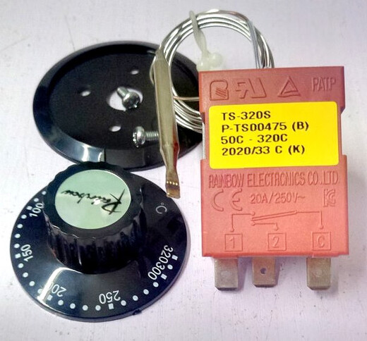 Rainbow rainbow thermostat TS-320S R B B-C 20A/250V temperature adjustment switch dark purple TS-320SR 2m
