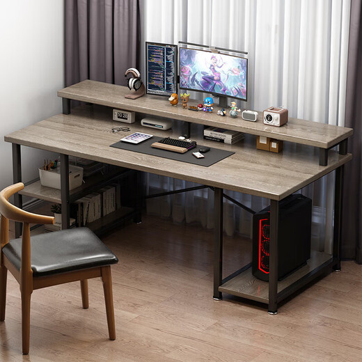 Jiayi computer desk desk desktop writing desk modern minimalist home study desk notebook table with bookshelf storage rack