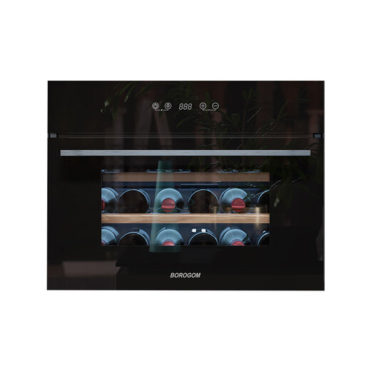 BOROGOM built-in wine cabinet NG56VBTI air-cooled frost-free constant temperature red wine cabinet household refrigerator built-in cabinet wall cabinet black 56L