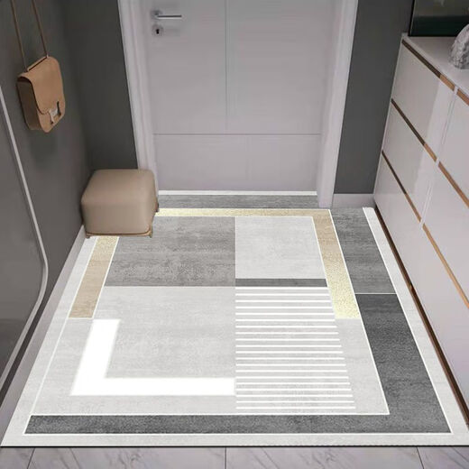 Shansui high-end entrance door floor mats, door mats, entry door household carpets, bathroom light luxury high-end floor mats, entry door can be cut, light luxury new mats-7 120cm*120cm (machine washable)