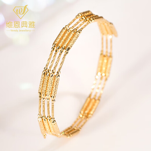 Weinenya 18K gold Japanese craft pattern magnetic necklace bracelet fashionable changeable collar bracelet bracelet 18k three-color gold total length 70cm