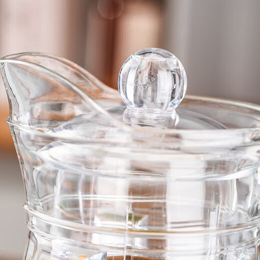 Green apple looks good, heat-resistant glass cold kettle, cold kettle, glass draft beer pot, hammer pattern pot, duckbill kettle single pot