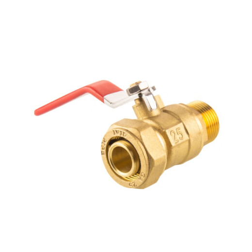 Válvula de agua de la tubería de aluminio sanqihu 12161620 calentador de agua solar calefacción tubería de agua válvula de bolsas de cobre de 4 puntos Cobre níquel níquel en la mariposa con alambre interno 12164 puntos (espesor de la bola de cobre)