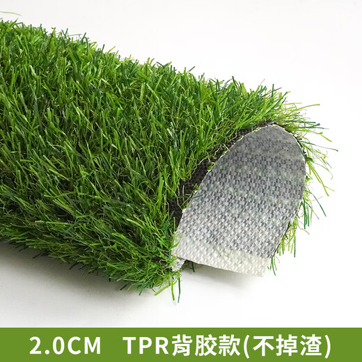 森柯仿真草坪地毯人造草坪绿色塑料装饰人工草皮工程围挡户外足球铺垫 2厘米TPR防水不掉渣款 1米宽*1米长