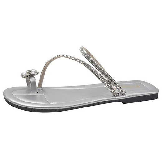 Zapatos zuylfyp zapatos de hadas franceses planos 2024 Nueva suela suave de verano con pantalones de diez refrescos de la falda verano 6626 Diamond Bindo-Negro 36-37 adecuado para 35-36 pies
