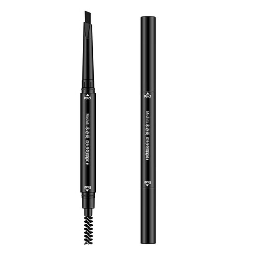 Double-headed automatic rotating eyebrow pencil, waterproof, sweat-proof, long-lasting and non-removable, beginner's eyebrow pencil, double-headed eyebrow pencil, dark coffee 1 piece