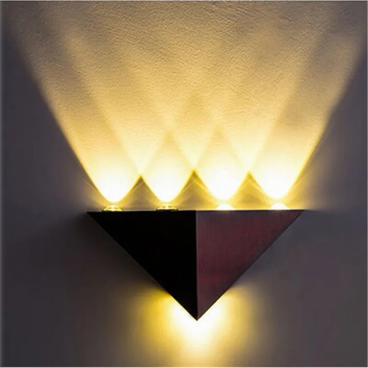 Yilin (yilin) led wall lamp modern simple creative corridor aisle bar club KTV background wall decoration colorful color-changing light 5W warm light high-brightness model