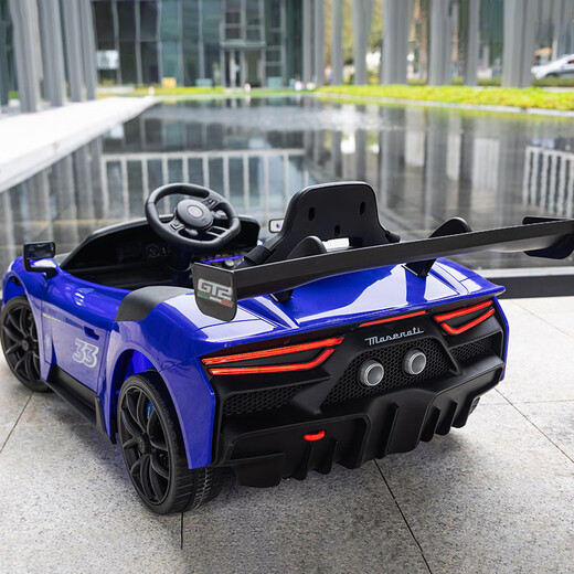 ChiNami Maserati 1-7 years old children's car toy electric car four-wheeled child remote control battery sports car flagship blue