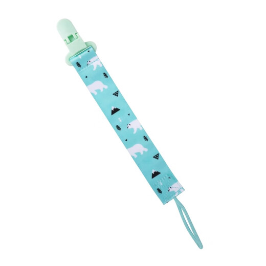 Golden collar cat pacifier anti-drop chain baby toy teether chain clip lanyard teething stick anti-lost rope bite bag holder 1 pack (A2 pink forest)