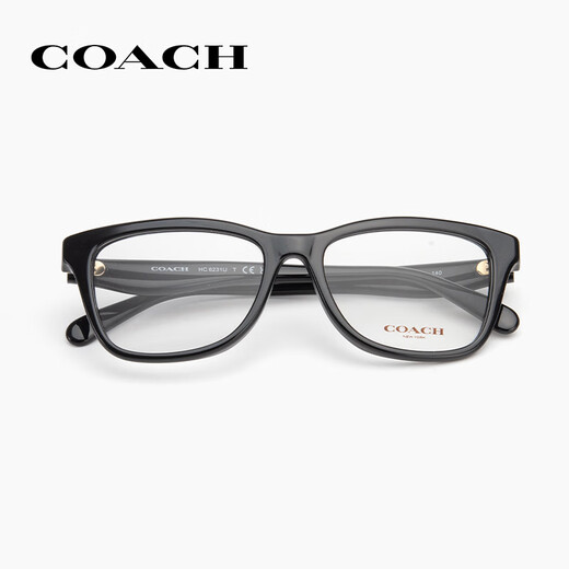 Entrenador 2024 Marco de gafas de tablero negros de nuevo producto de nuevo producto para mujeres HC6231 El marco de miopía de moda y versátil puede igualar el grado de 7 días que se intenta con Zeiss Yishi Road Coach Coach Perfume