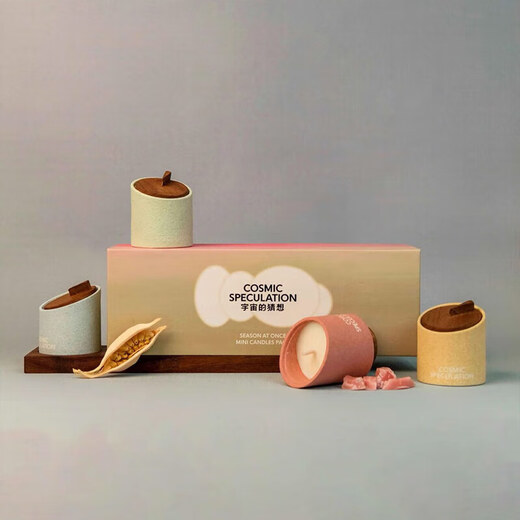 COSMIC SPECULATION New Year's gift for girlfriend's birthday Four Seasons Limited Scented Candle Gift Box 40g*4