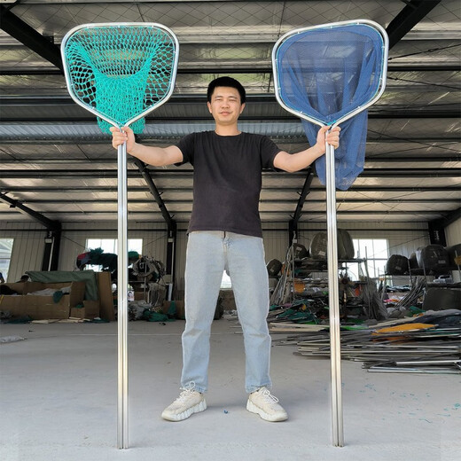 Yujing one-piece stainless steel fishing net fishing gear fish net super hard fish fishing net fishing net fishing sub-net pocket 1.6m total length with 42 strands of twisted wire net