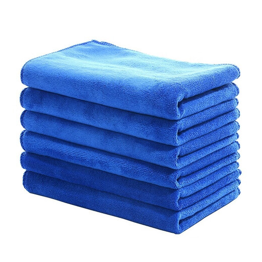 HKFX superfine fiber absorbent five-color non-shedding hotel multi-color internet cafe housekeeping towel cleaning rag 30x30 medium thick color mix and match 10 pack