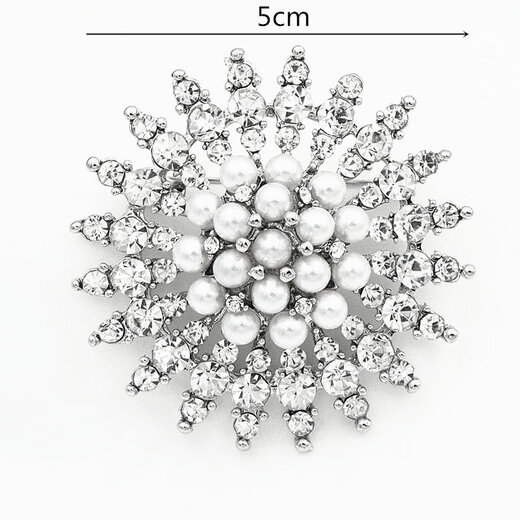High-end brooch for women, sunflower pin to fix clothes, anti-exposure brooch, corsage, silk scarf buckle, accessories, blooming heart-brooch