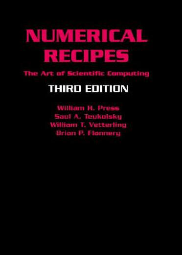 现货 数值食谱：计算机数值算法经典必读书 Numerical Recipes: The Art of Scientific Computing （不含光盘）9780521880688