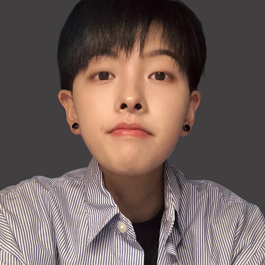 Bhiodha no-piercing earrings for men without piercing diamond earrings feminine high-end magnetic non-porous crystal ins tanzanite blue 8MM (pair)