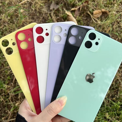 Suitable for Apple 11/12 back cover glass 11pro/11promax/12pro/12promax glass back cover black (tools included) 11