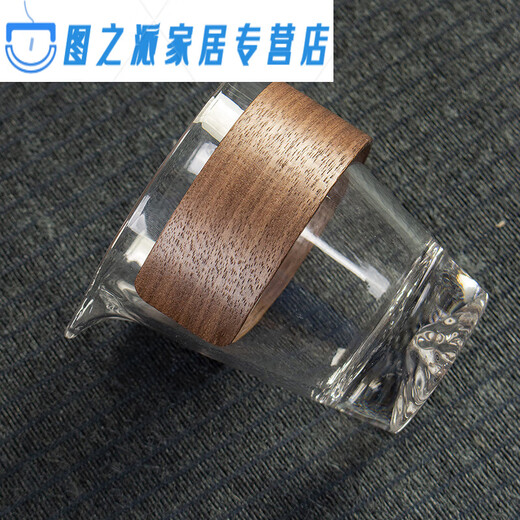 Mielan Mielanat Tee-Set Accessoires Glasmesse Anti-Scenen-Abdeckung Wärmedämmungsring Holz Tasse Set Handheld Tee Leck Tee Tasse Anti-Scenen-Ring-Kaffee-gefärbte Holzdeckel 6624 Modelle