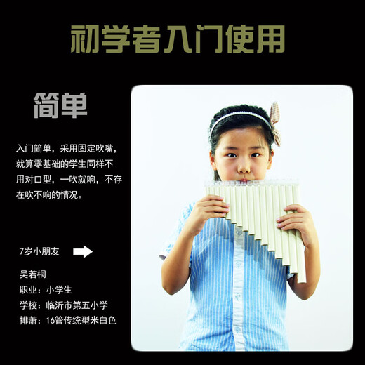 Pan flute 16 tube 18 tube 32 tube double row mobile resin plastic instrument beginners play flute c/g C tune New 18 tube black brown arc style + engraving +