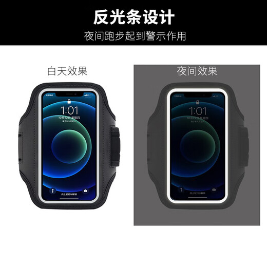 Zhizhou running arm bag, sports phone arm bag, fitness touch screen, adjustable running phone carrying artifact wrist bag