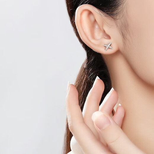 Chaohongji Lottery Gold 18K Gold Earrings Birthday Gift for Women Freshman EEK30008477 Pair