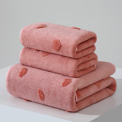 
OIVFNDQN coral fluff towel large bath towel larger thick absorbent soft quick-drying adult towel bath towel coral fluff 9227-Purple towel 35*75CM