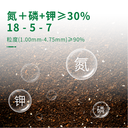 Guoguang Huilkang nitrogen, phosphorus and potassium 18 5 7 compound fertilizer lawn seedlings fruit tree nursery greening compound fertilizer 25 kg