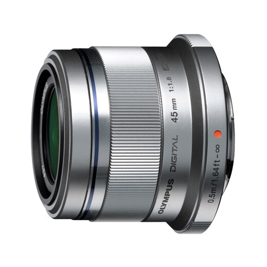 OLYMPUS (OLYMPUS) M.ZUIKO DIGITAL 45mm F1.8 fixed focus portrait lens mirrorless lens background blur silver equivalent to 90mm