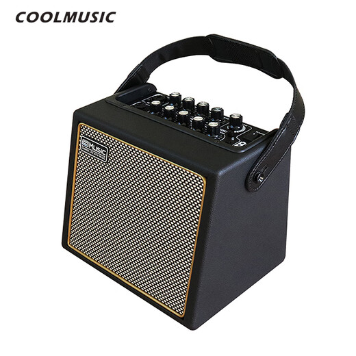 Coolmusic BPMINI Bluetooth wireless charging speaker guitar playing saxophone electric blowpipe karaoke vocal sound BP MINI speaker blue + wired microphone